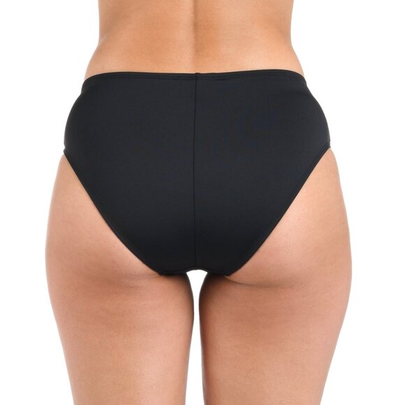 La Blanca Island Goddess Mid-Waist Sash Band Bottom in Black Size 8 - Picture 2 of 6